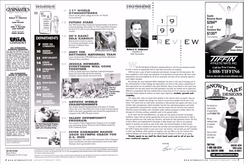 USA Gymnastics, January/February 2000
